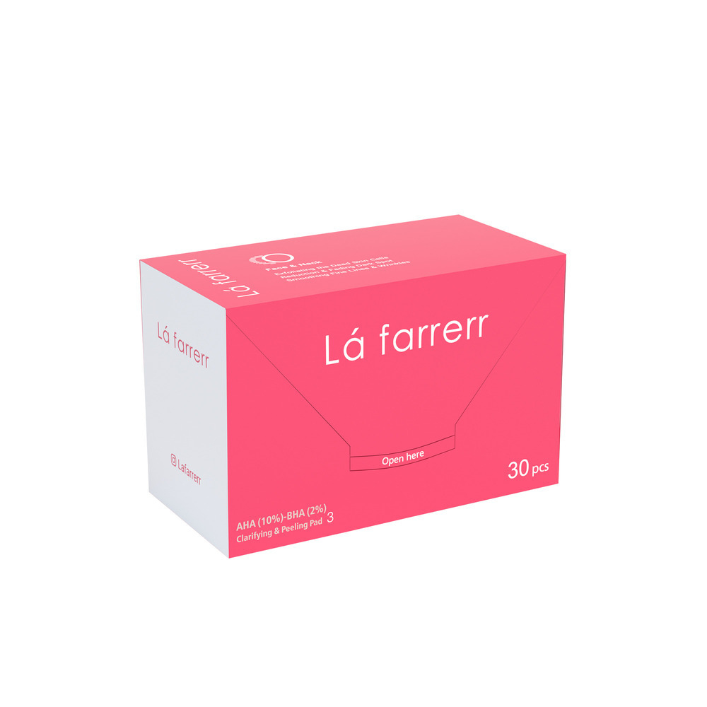 تصویر پد لایه بردار و جوانساز پوست حاوی BHA(2%)-AHA(10%) لافارر کد 3